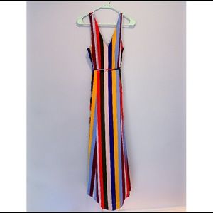 BELLE VERE Multicolor Stripe Maxi Dress Size S